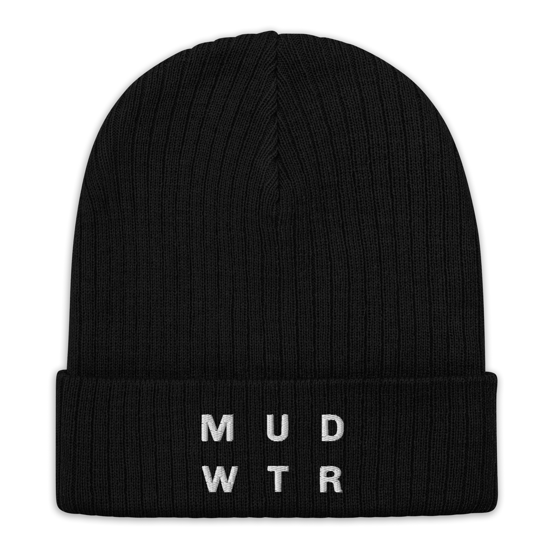mud-wtr-beanie-j4 ribbed-knit-beanie-black-front-6478f6ebce026.png