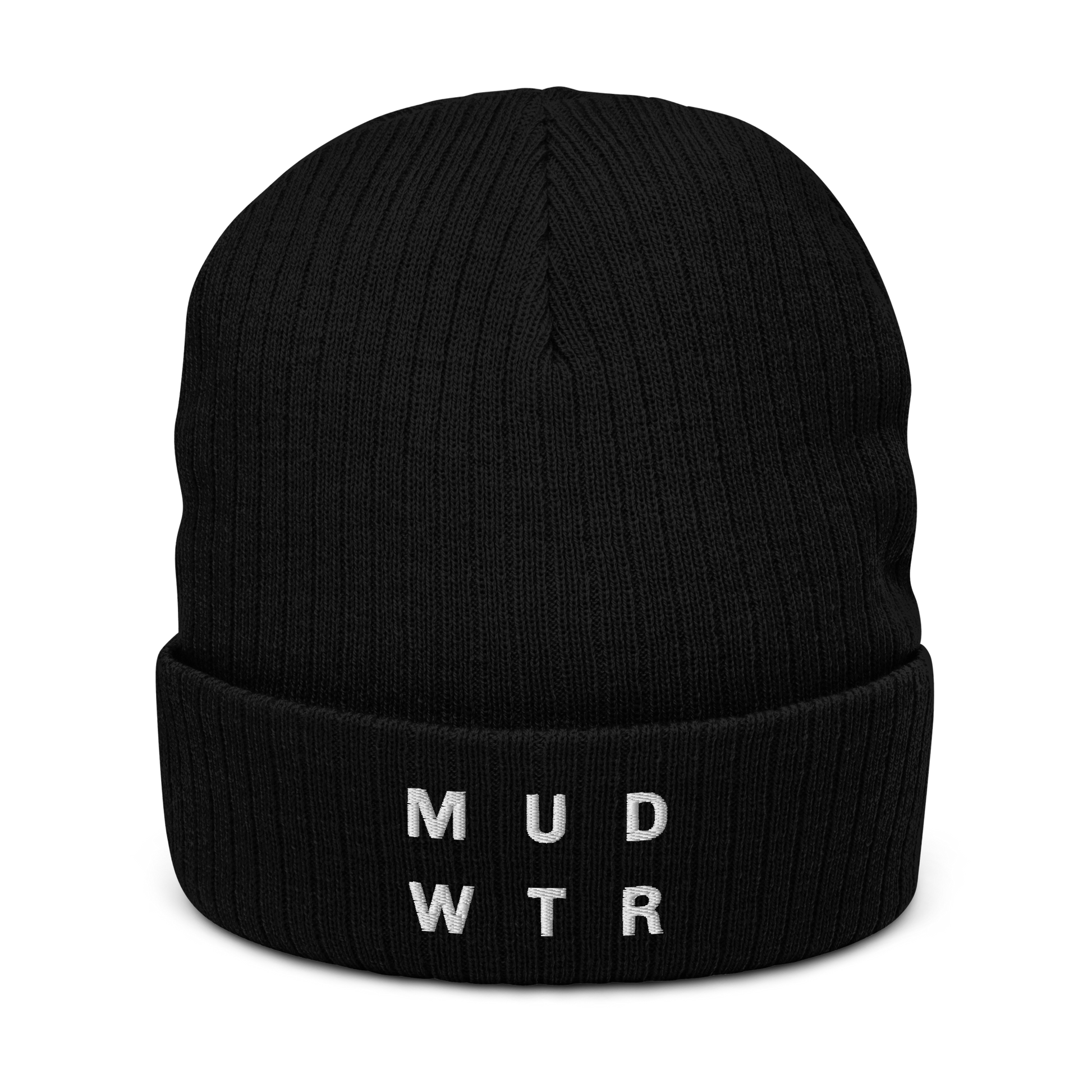 mud-wtr-beanie-j4 ribbed-knit-beanie-black-front-6478f6ebce068.png
